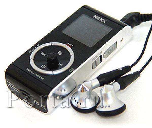 MP3-Flash плеер Nexx NF-410(fm) 256Mb black c OLED-дисплеем