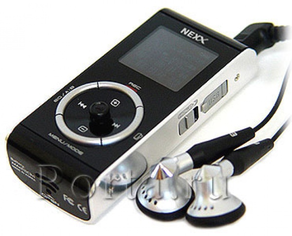 MP3-Flash плеер Nexx NF-410 (fm) 512Mb black c OLED-дисплеем